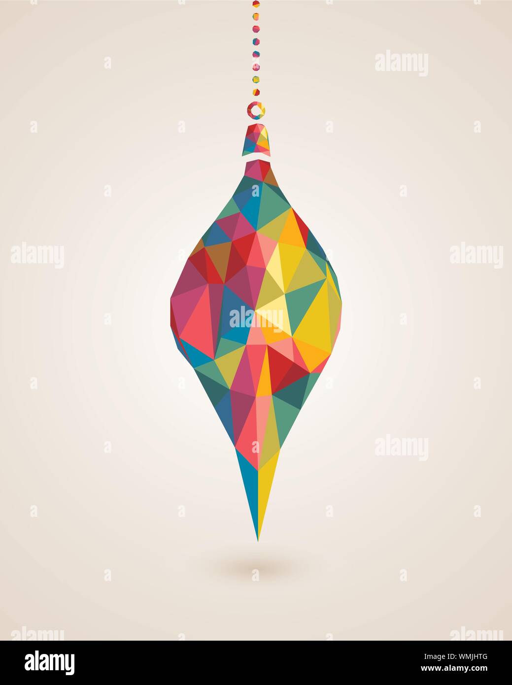 Merry Christmas multicolors hanging bauble Stock Vector Image &amp; Art - Alamy