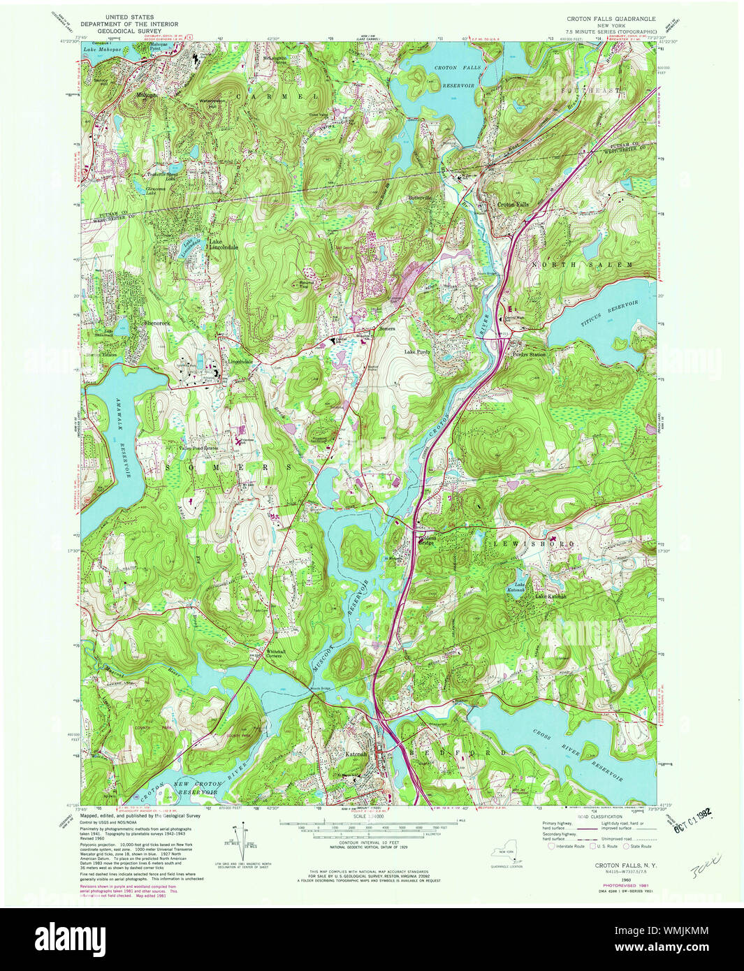 New York NY Croton Falls 137751 1960 24000 Restoration Stock Photo Alamy