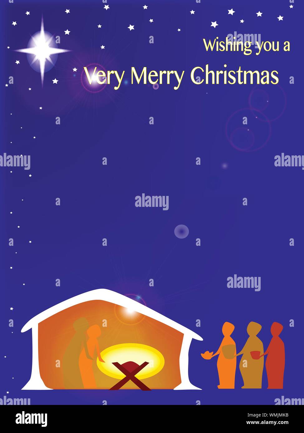Away in a Manger Stock Vector