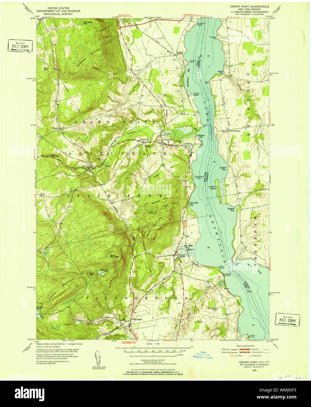 Map of crown point new york hires stock photography and images Alamy