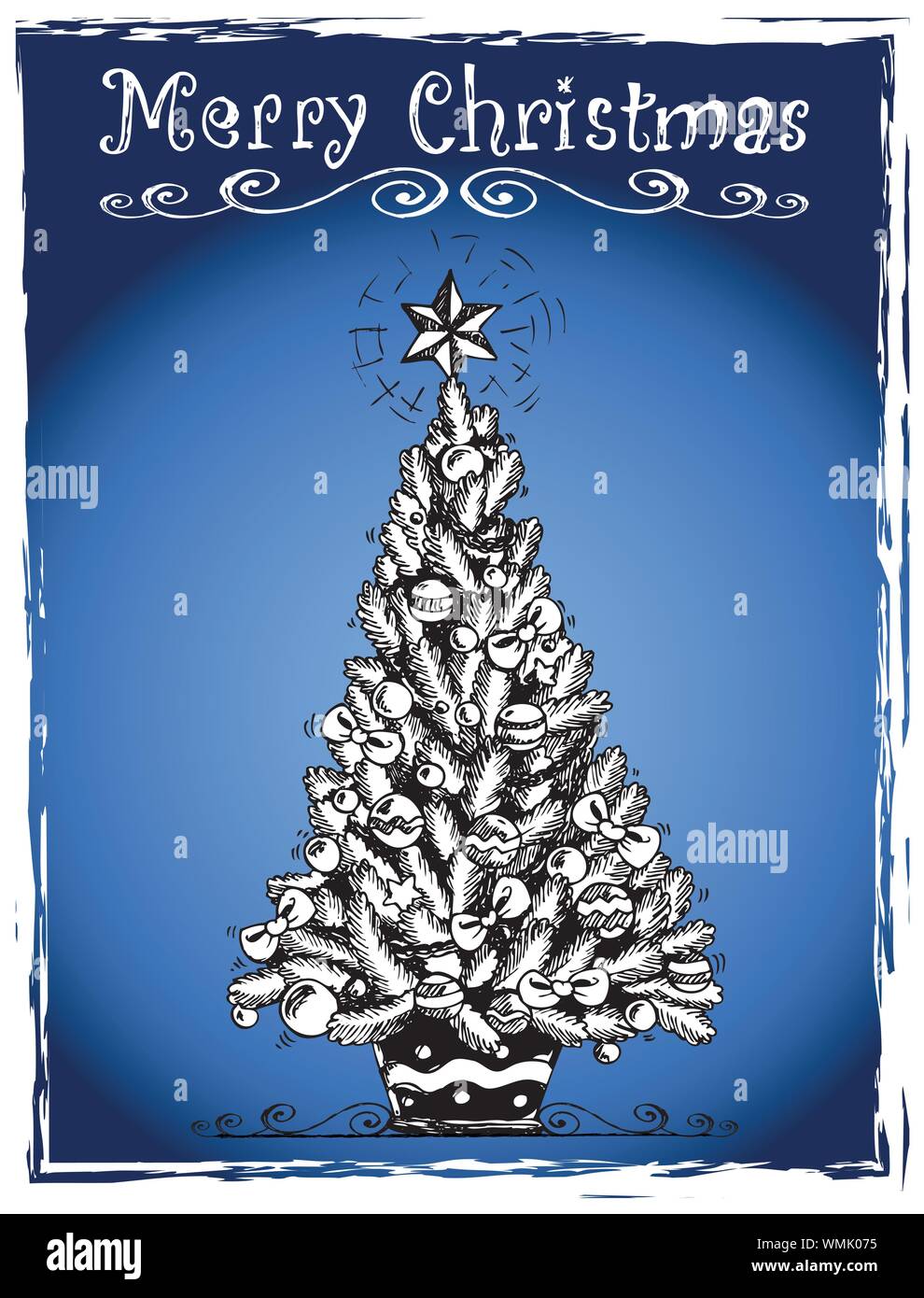 Christmas tree stylized drawing 3 Stock Vector Image & Art - Alamy