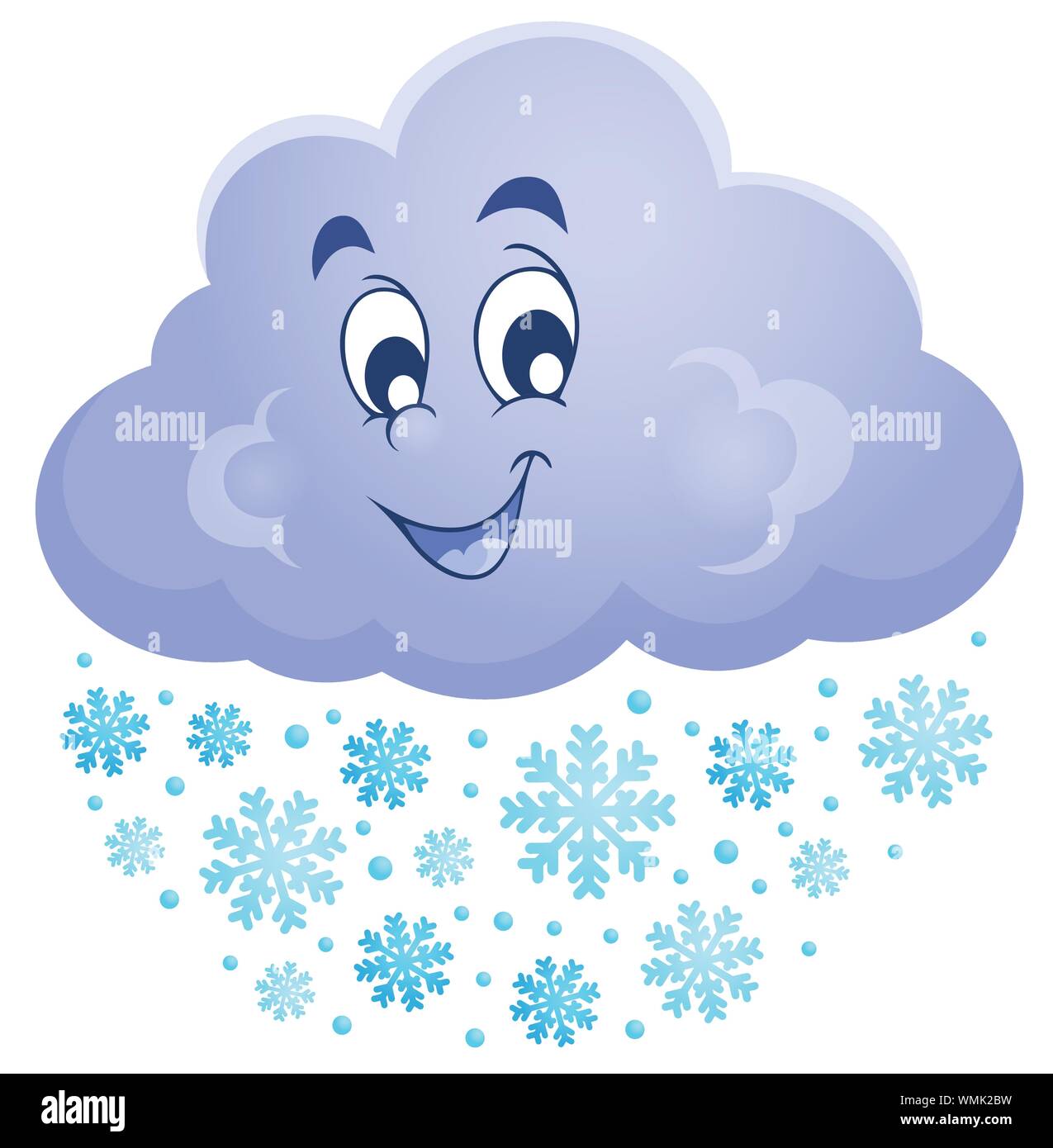 Winter cloud theme image 1 Stock Vector