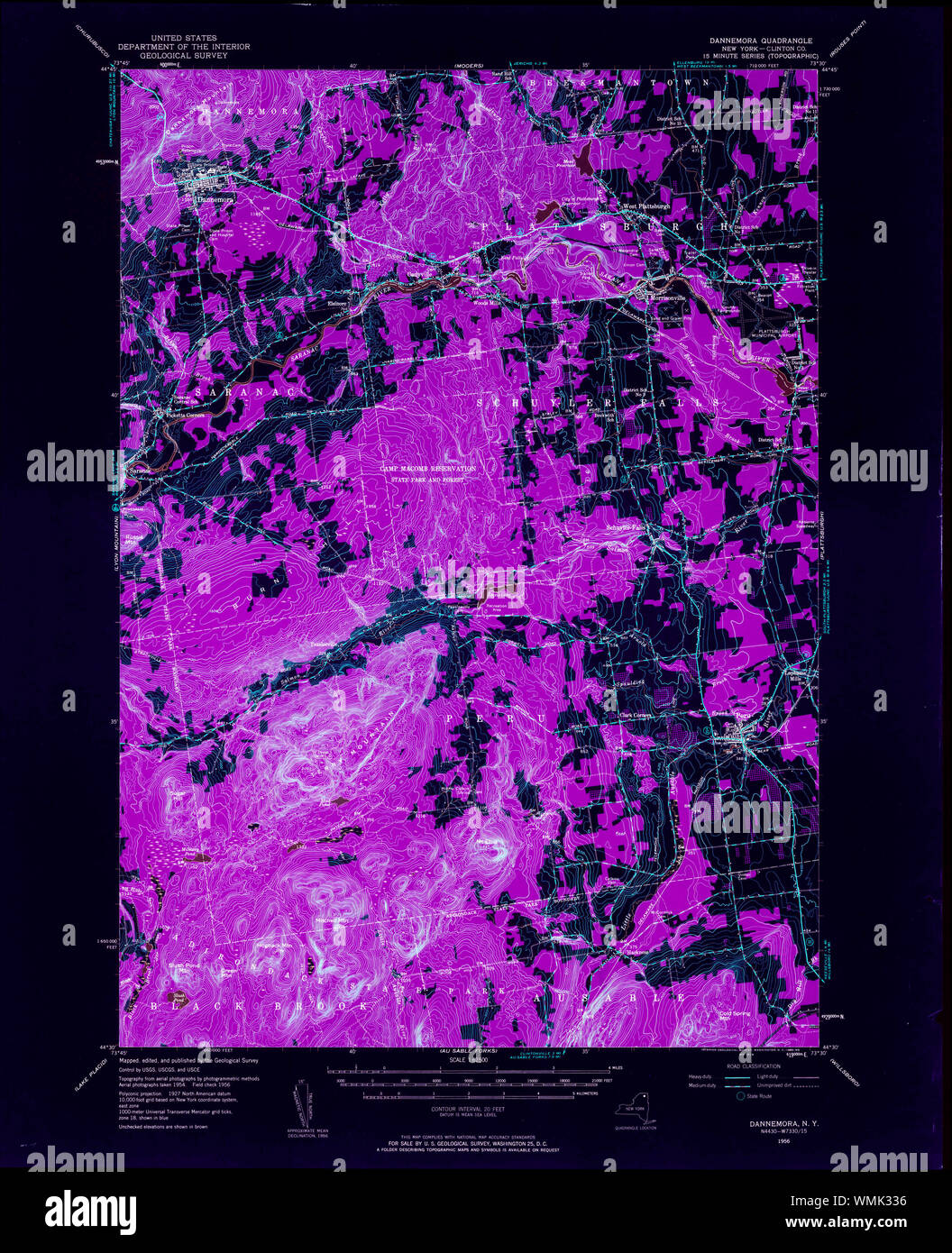 New York NY Dannemora 137951 1956 62500 Inverted Restoration Stock