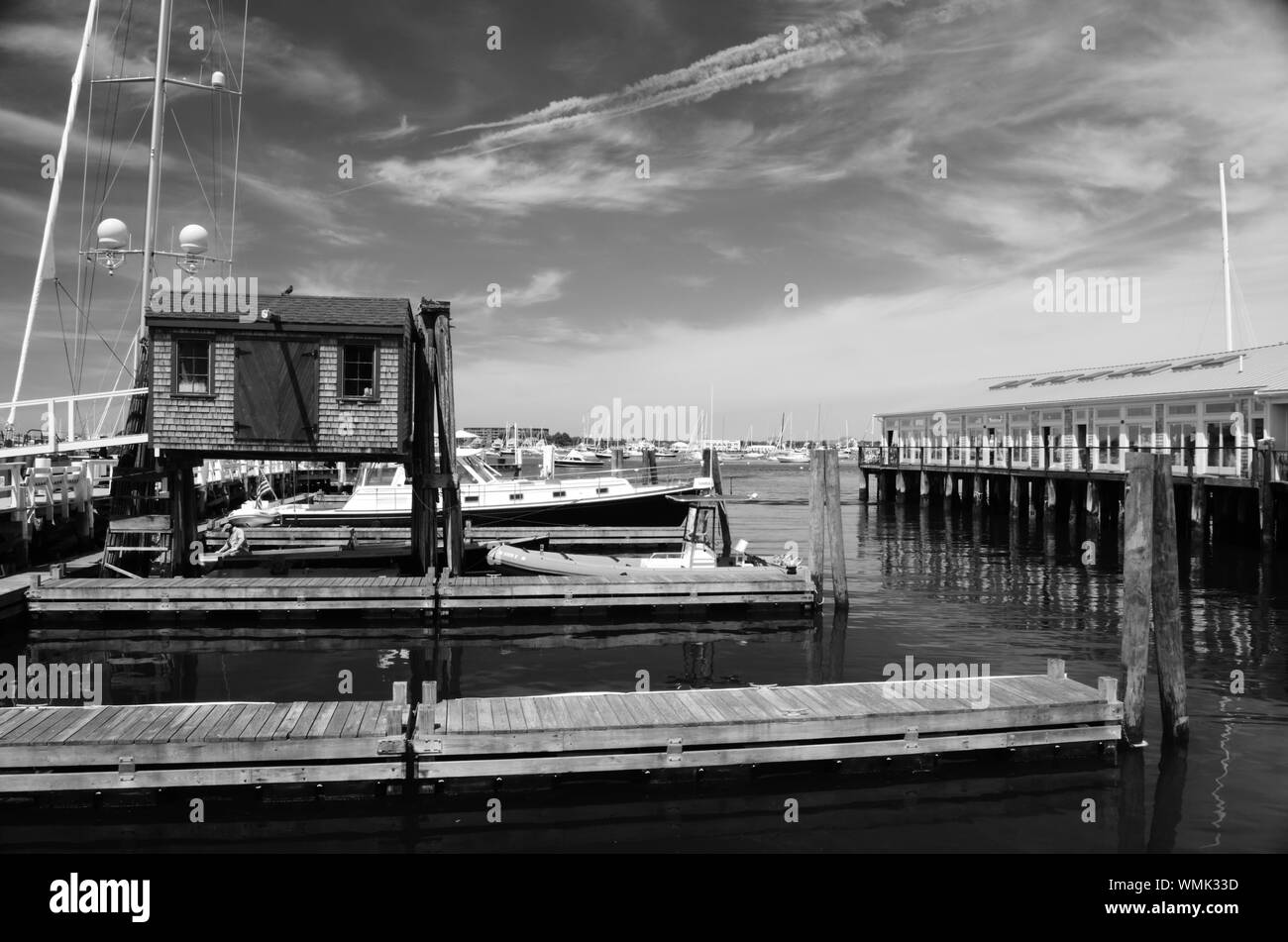 Harbour at Newport Rhode Island Stock Photo