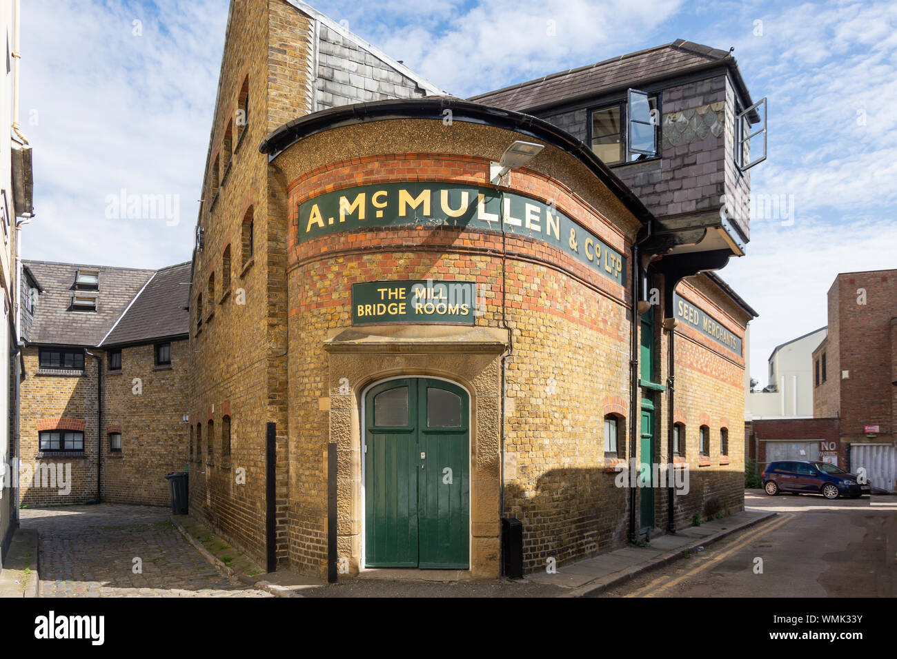 The Mill Bridge Rooms, The Mill, Hertford, Hertfordshire, England, United Kingdom Stock Photo
