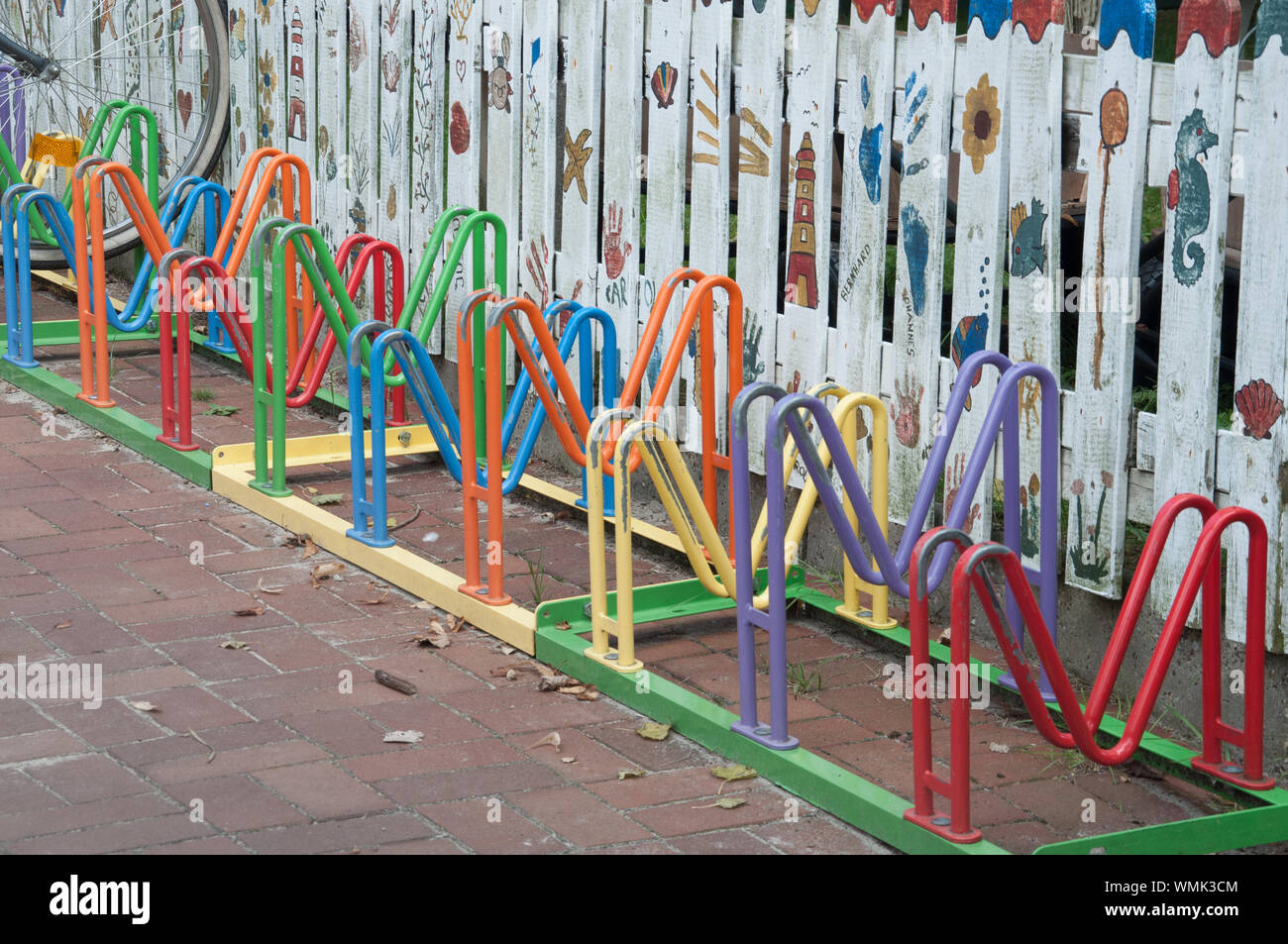 Empty bicycle parking hi-res stock photography and images - Alamy