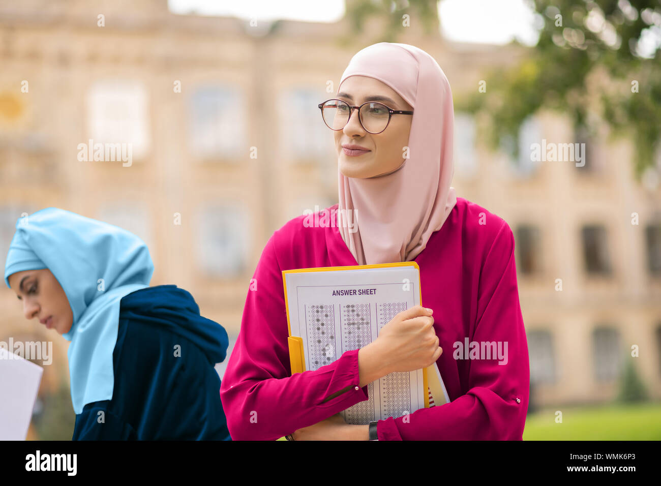 Appealing international student feeling motivated and excited Stock Photo
