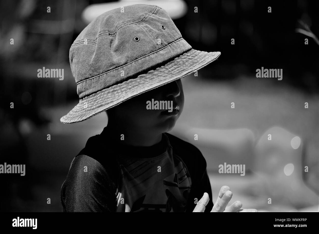 baby boy white sun hat