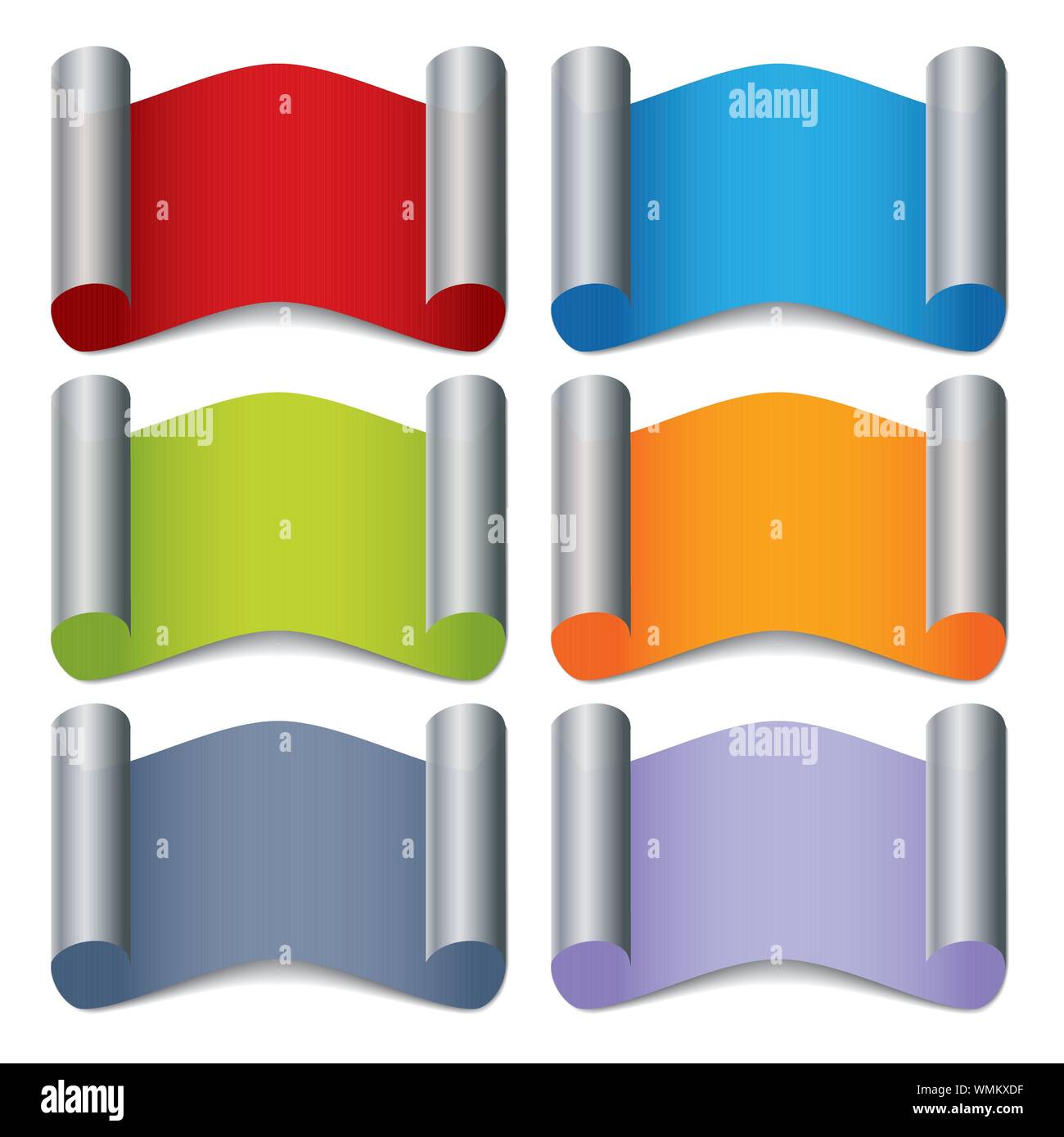 Folded color labels Stock Vector Image & Art - Alamy