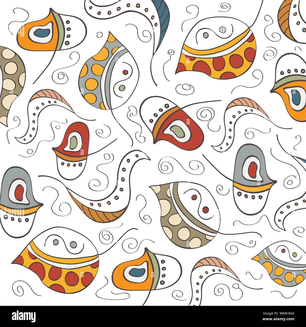 seamless pattern with leaf Stock Vector