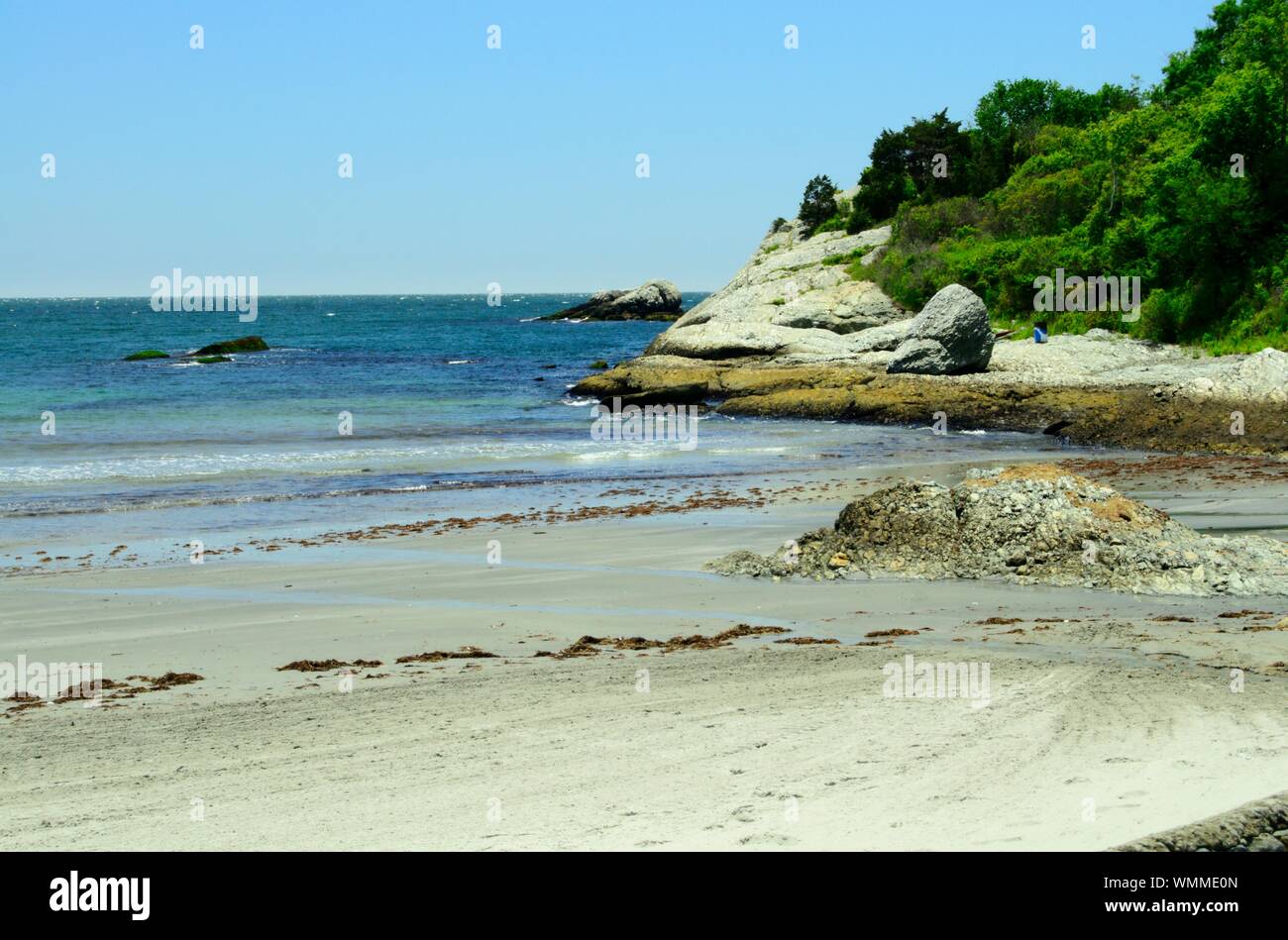 Second Beach near Newport, RI Stock Photo