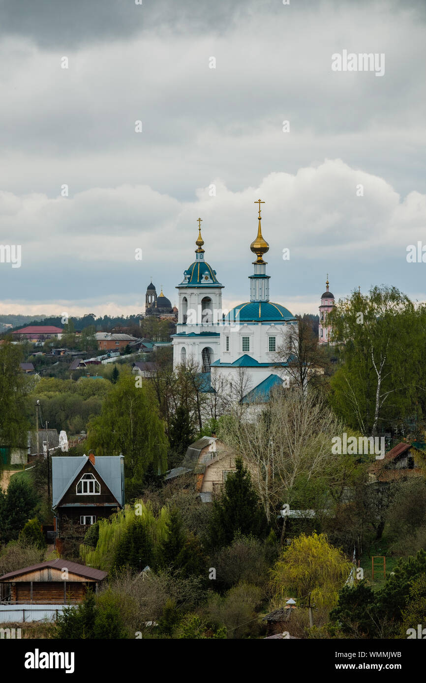 View on Borovsk monastery, Russia, Kaluga region Stock Photo