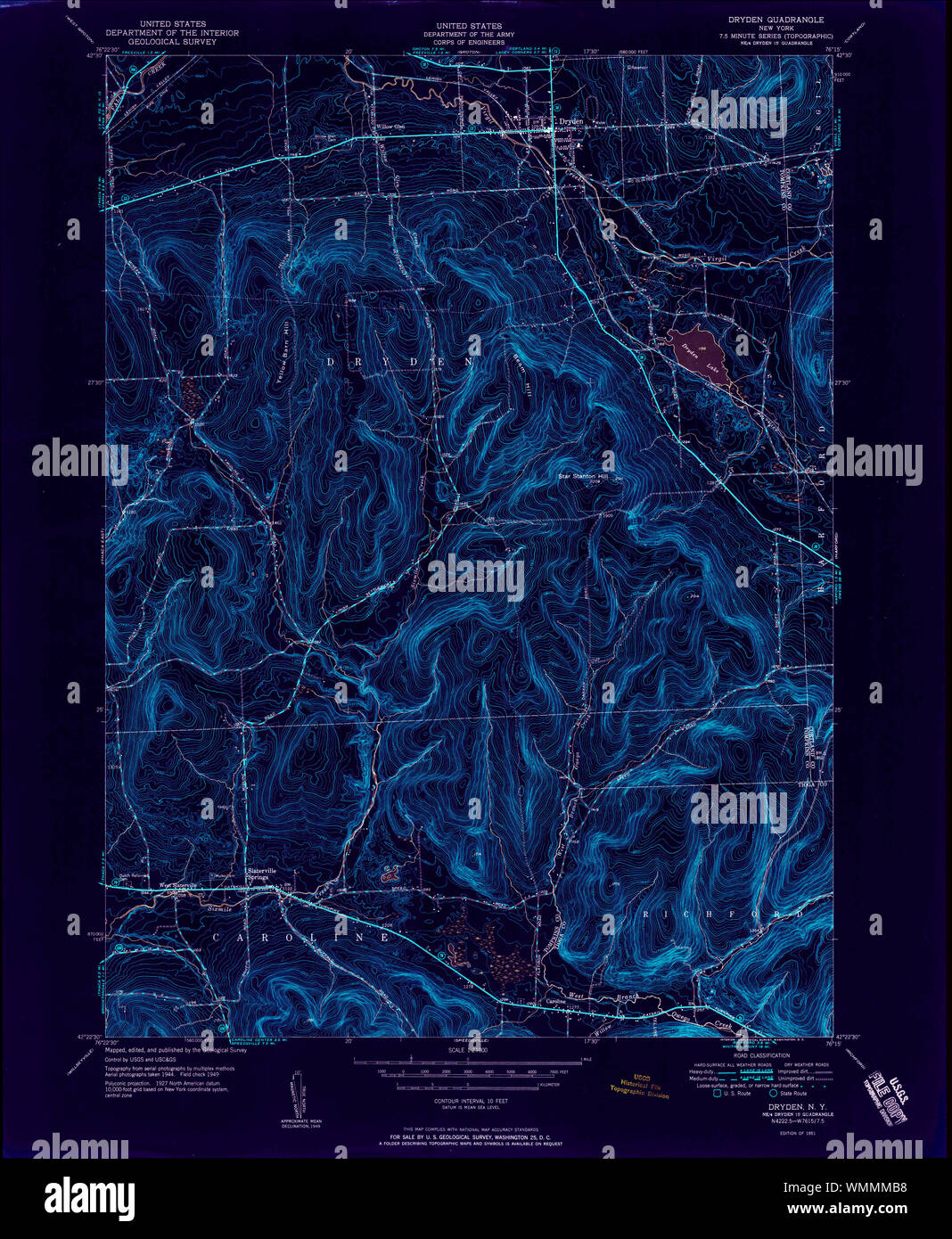 New York NY Dryden 137903 1951 24000 Inverted Restoration Stock Photo Alamy