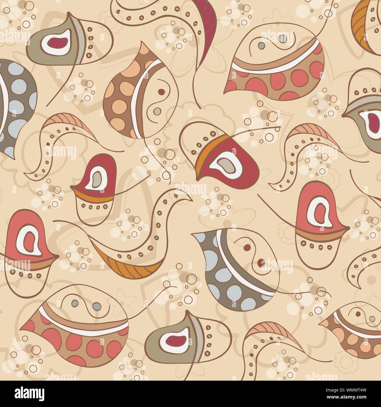 seamless pattern with leaf Stock Vector