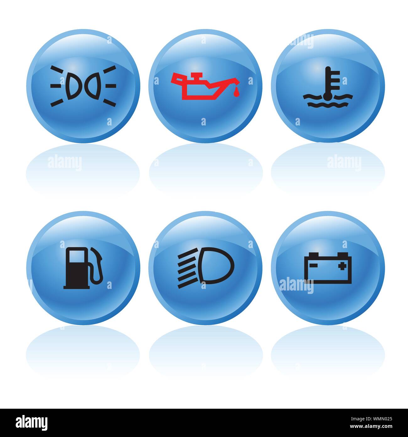Car dashboard buttons Cut Out Stock Images & Pictures - Alamy