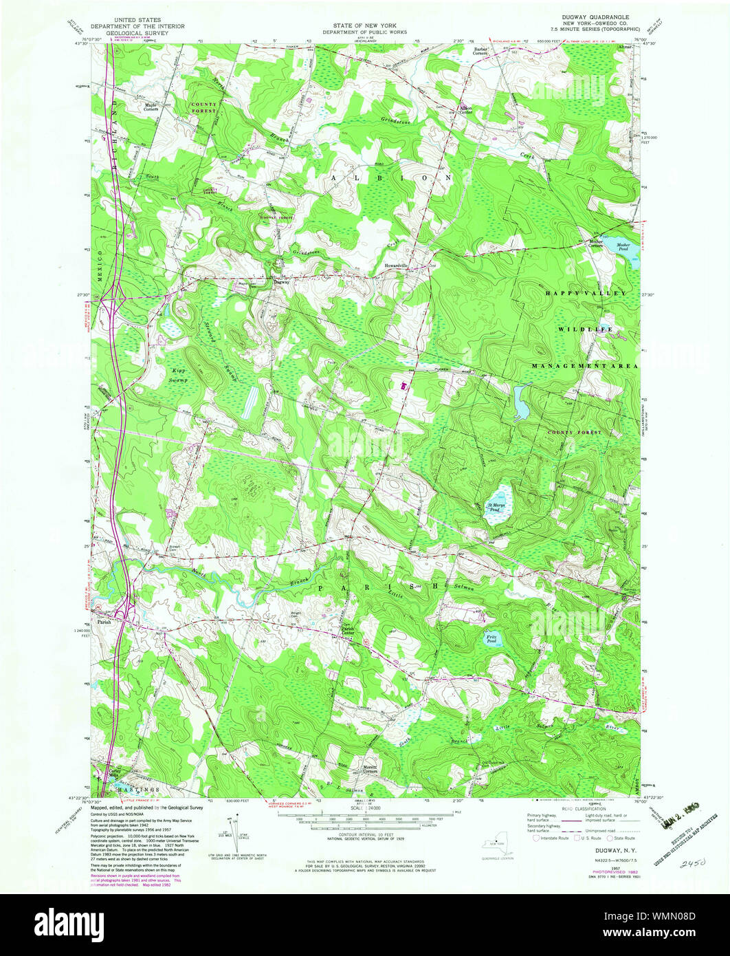 New York NY Dugway 137914 1957 24000 Restoration Stock Photo Alamy