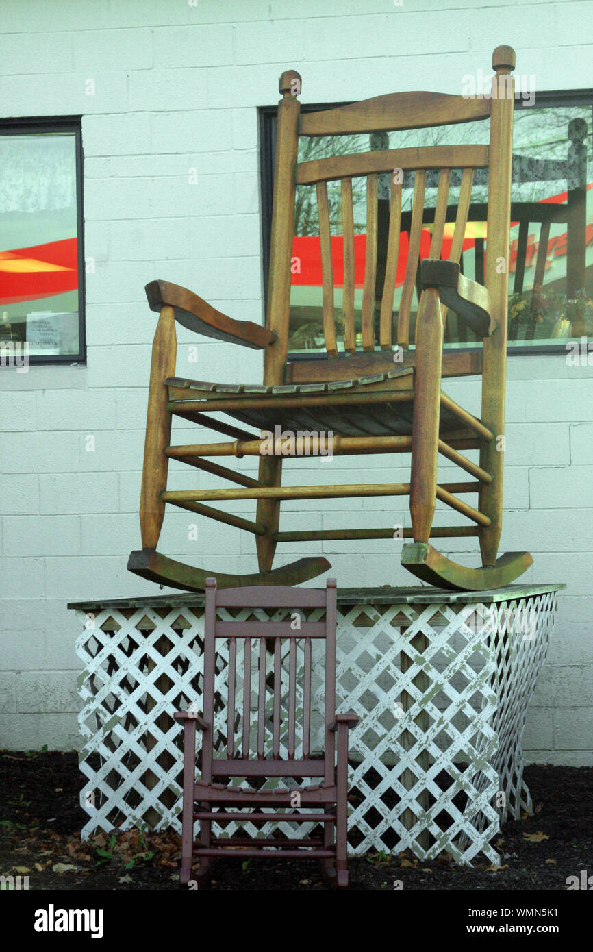 Oversized rocking chair Stock Photo