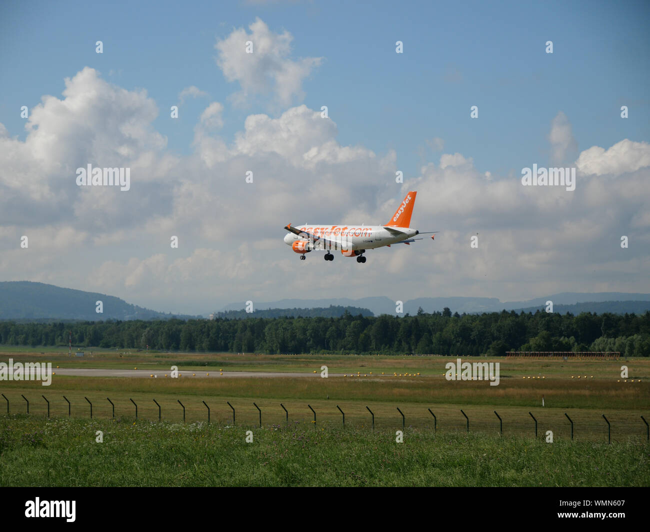 Easyjet Airplane At Zurich Airport Stock Photo Alamy