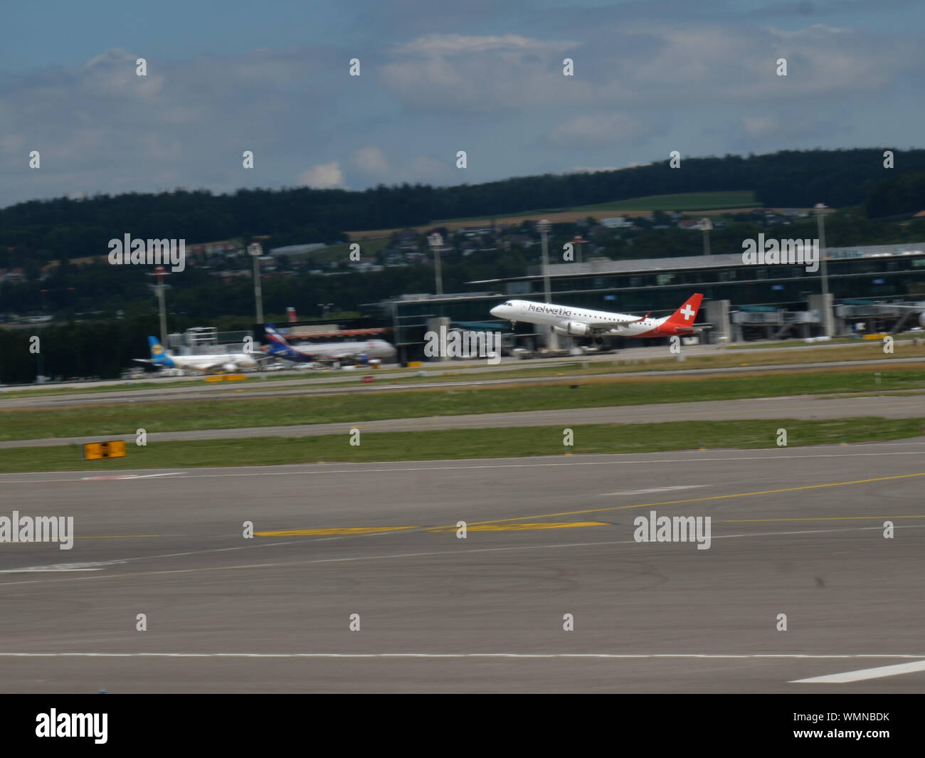 Helvetic Airways at Zürich airport Stock Photo
