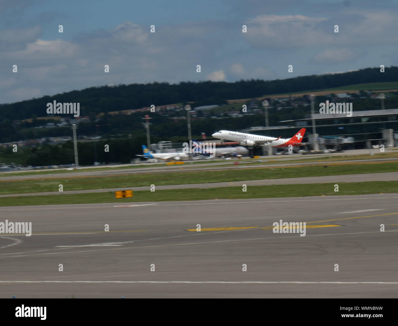 Helvetic Airways at Zürich airport Stock Photo