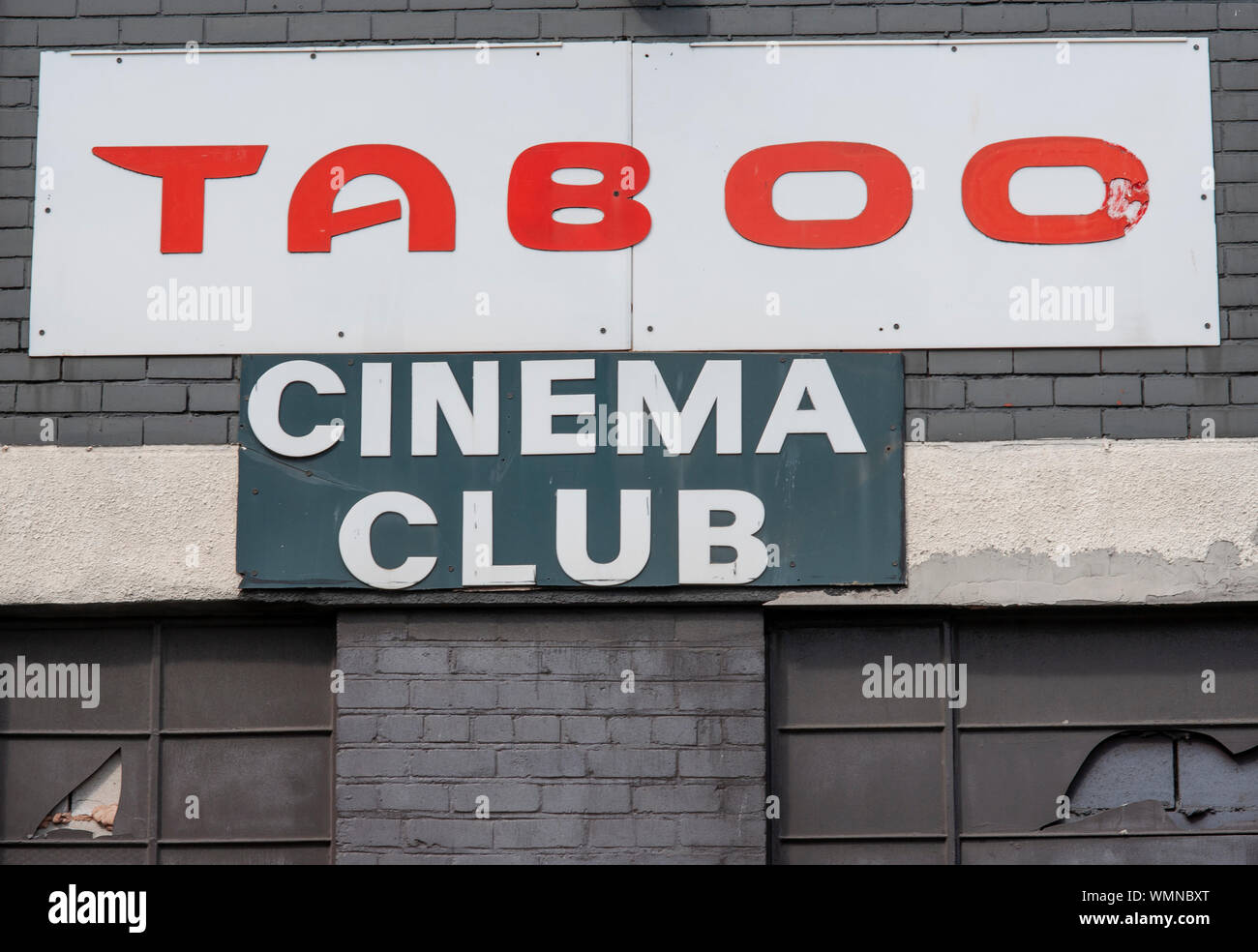 club sign Taboo, Park St, Birmingham Stock Photo