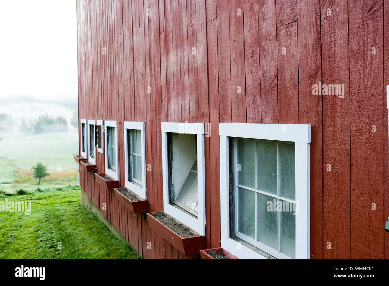 Red barn, Stowe, Vermont, USA Stock Photo Alamy