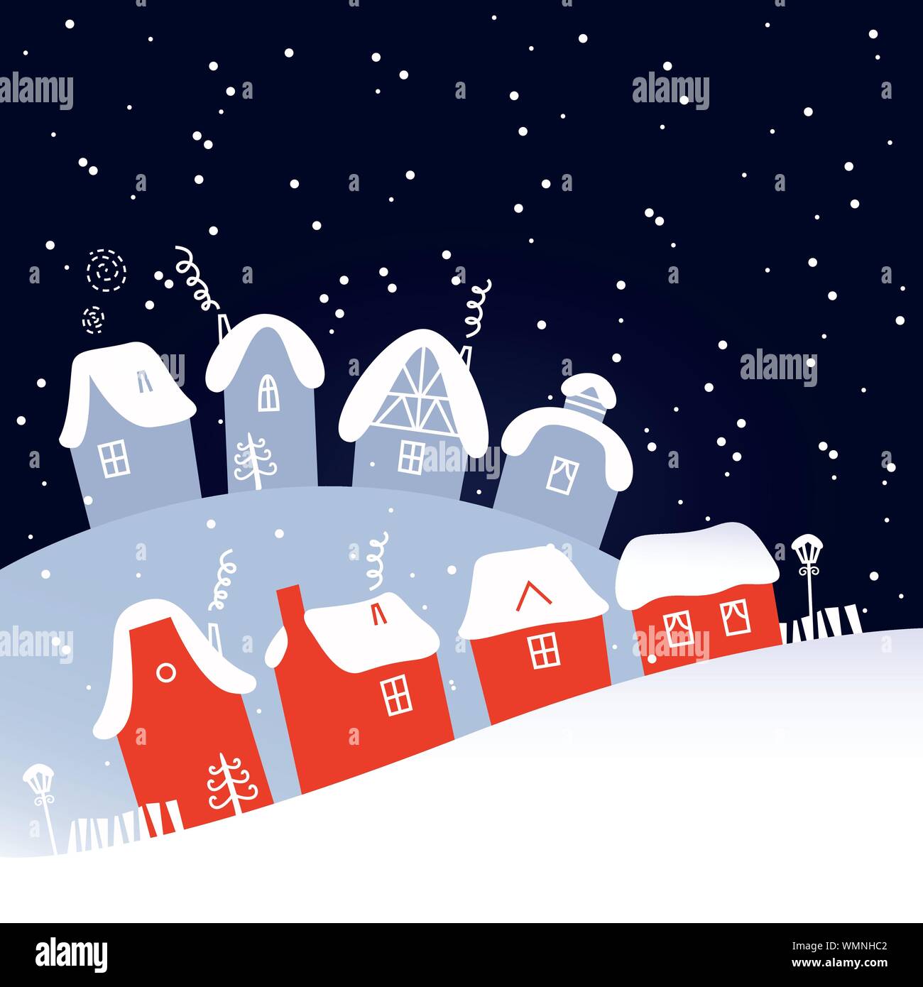 Small vintage village house Stock Vector Images - Alamy