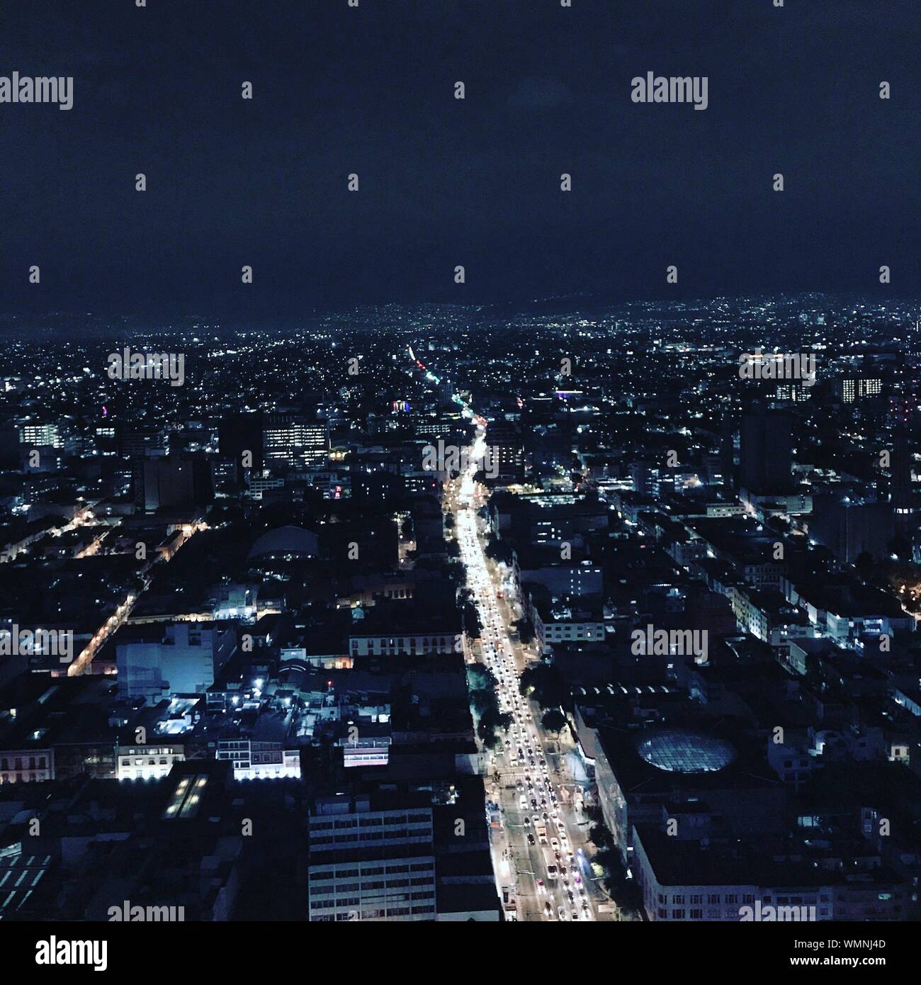 Aerial view mexico city night hi-res stock photography and images - Alamy