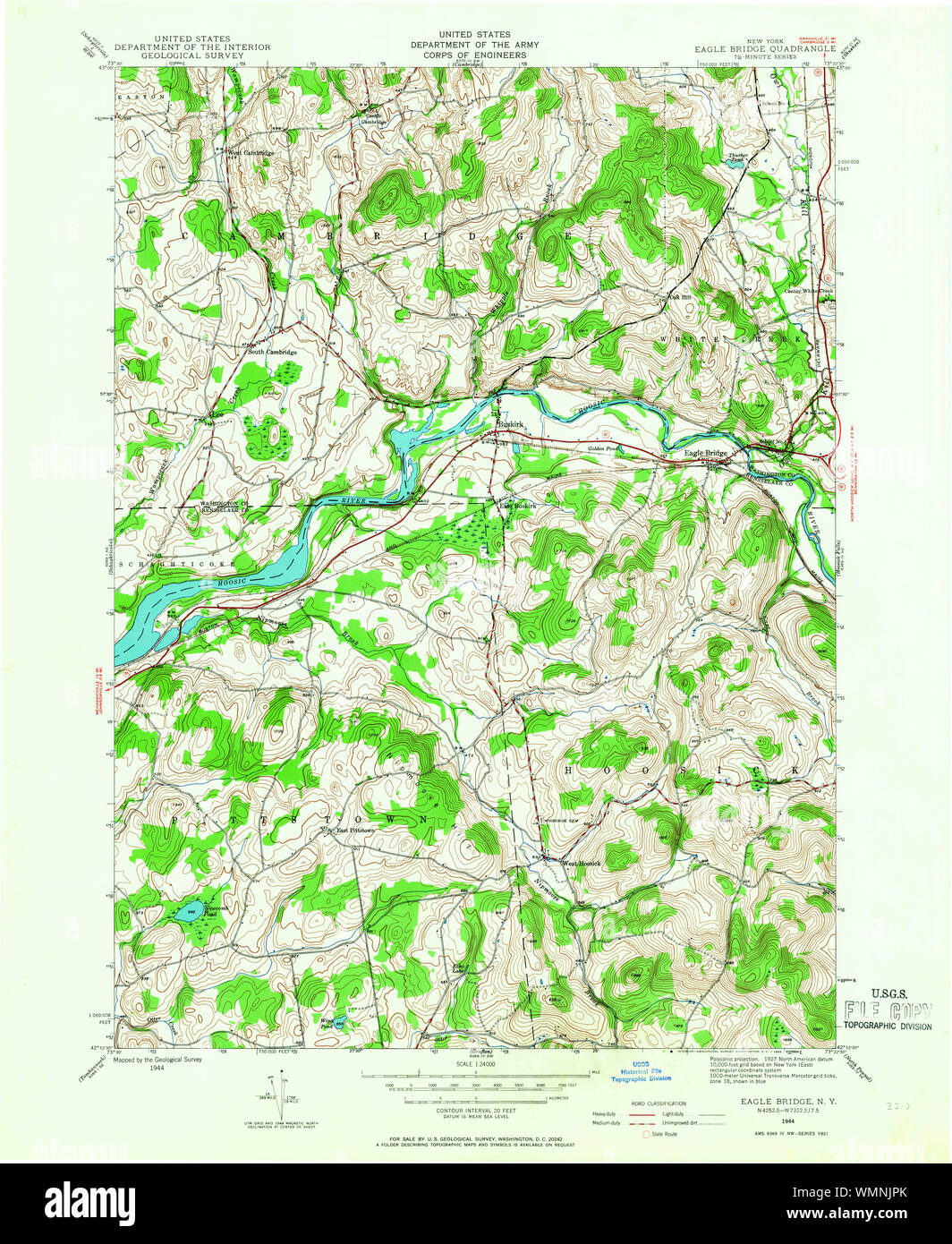 New York NY Eagle Bridge 137940 1944 24000 Restoration Stock Photo Alamy