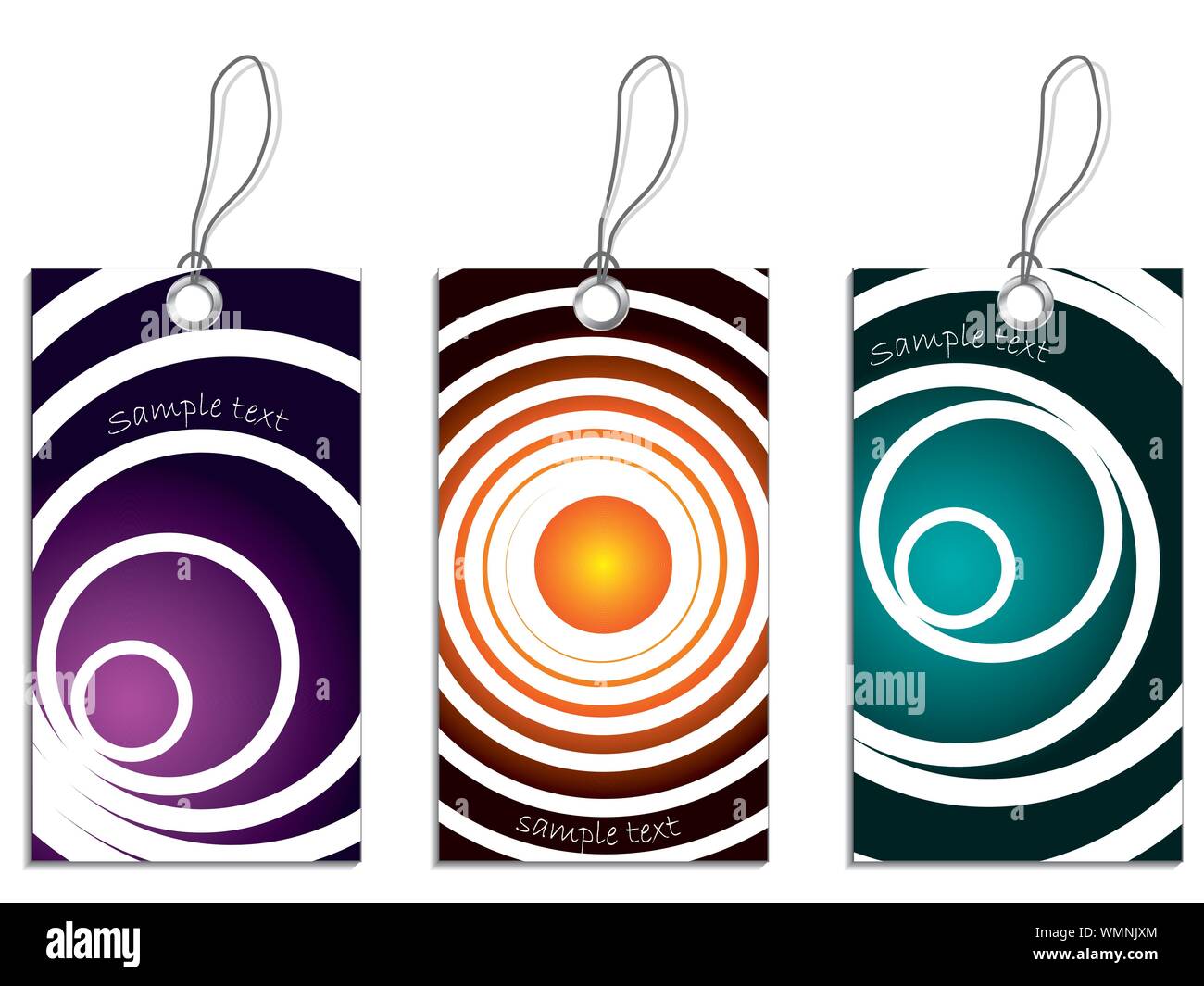 Labels with cool circles 2 Stock Vector Image & Art - Alamy