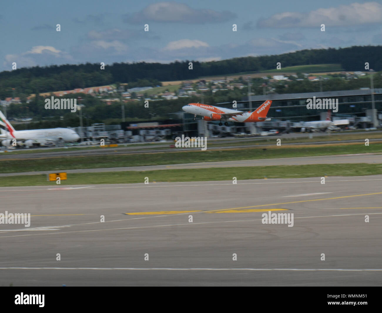Easyjet Airplane At Zurich Airport Stock Photo Alamy