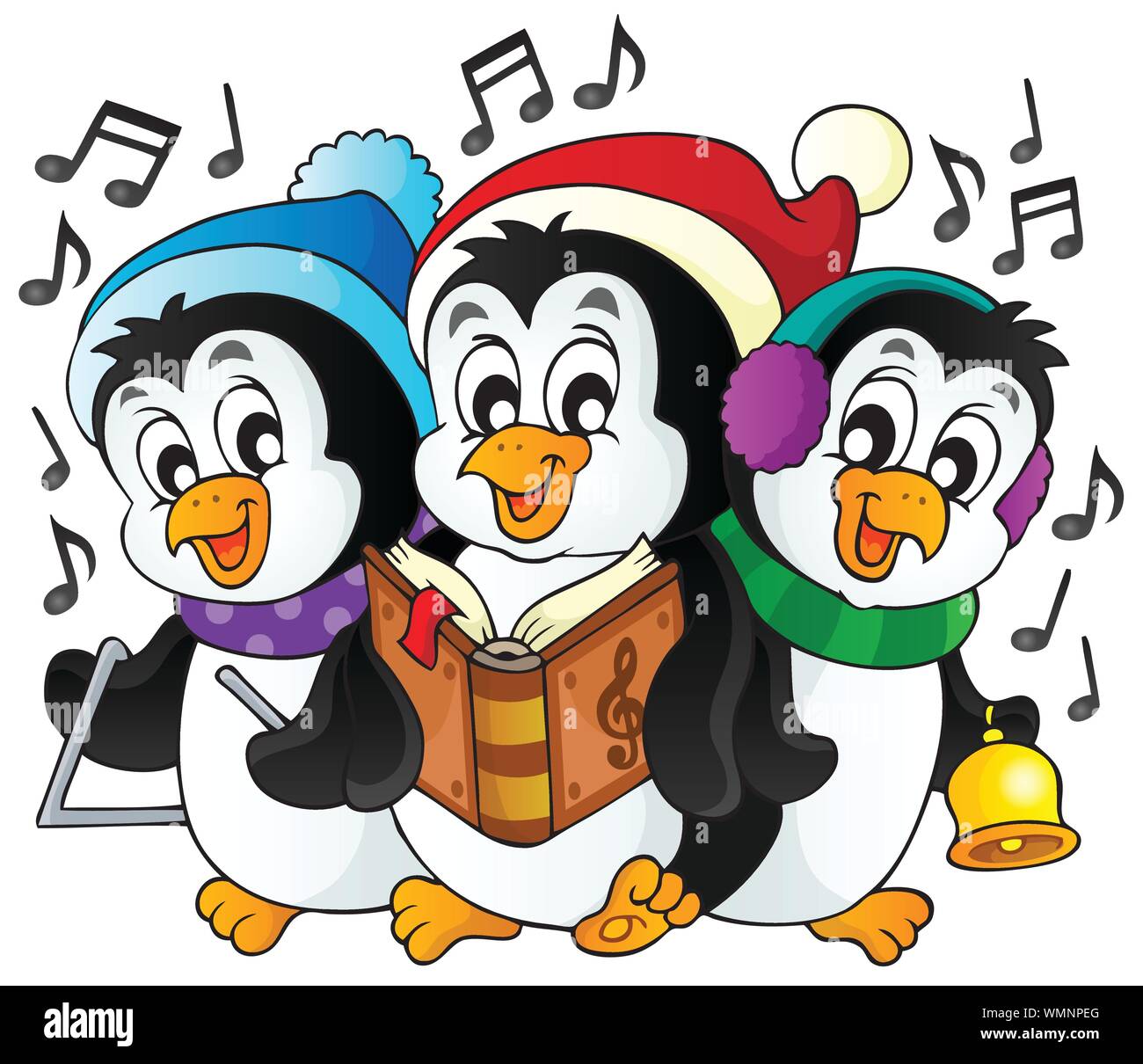 Christmas penguins theme image 1 Stock Vector Image & Art Alamy