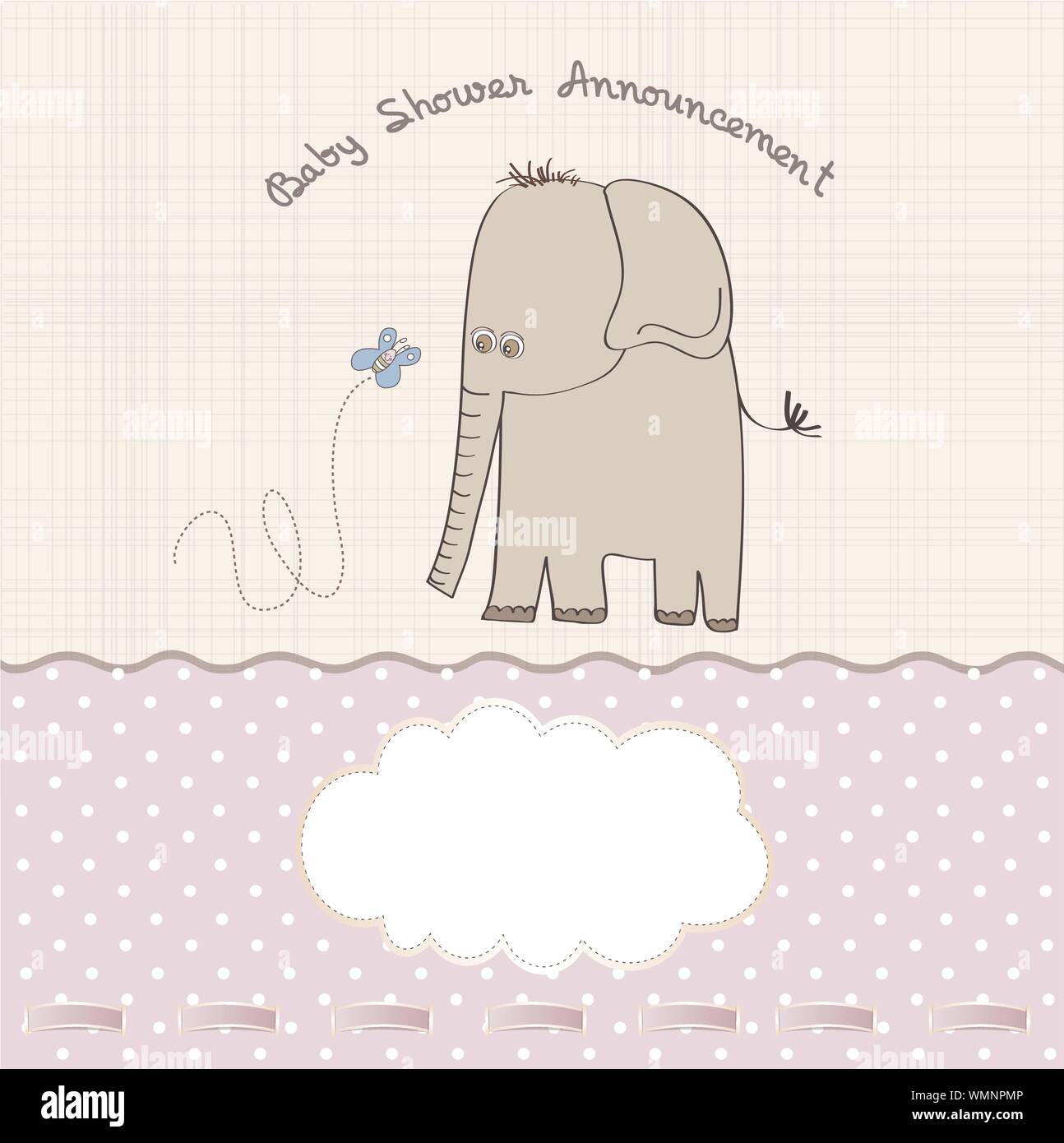 baby shower card Stock Vector Image & Art - Alamy