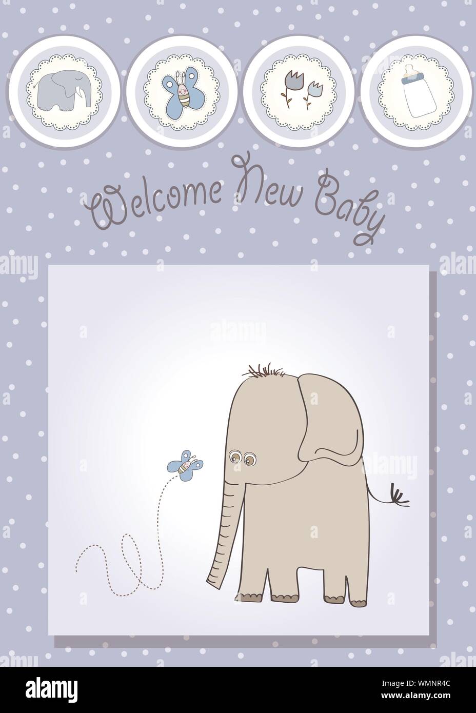 baby shower card Stock Vector Image & Art - Alamy