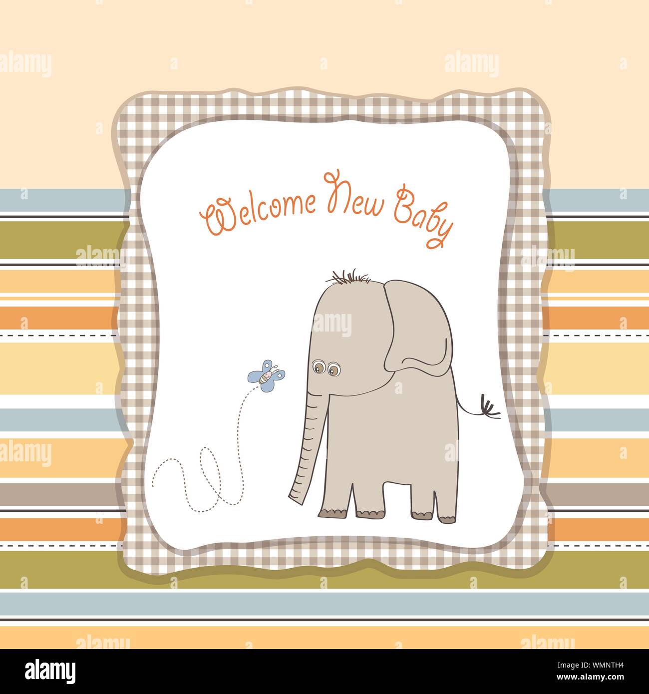 baby shower card Stock Vector Image & Art - Alamy