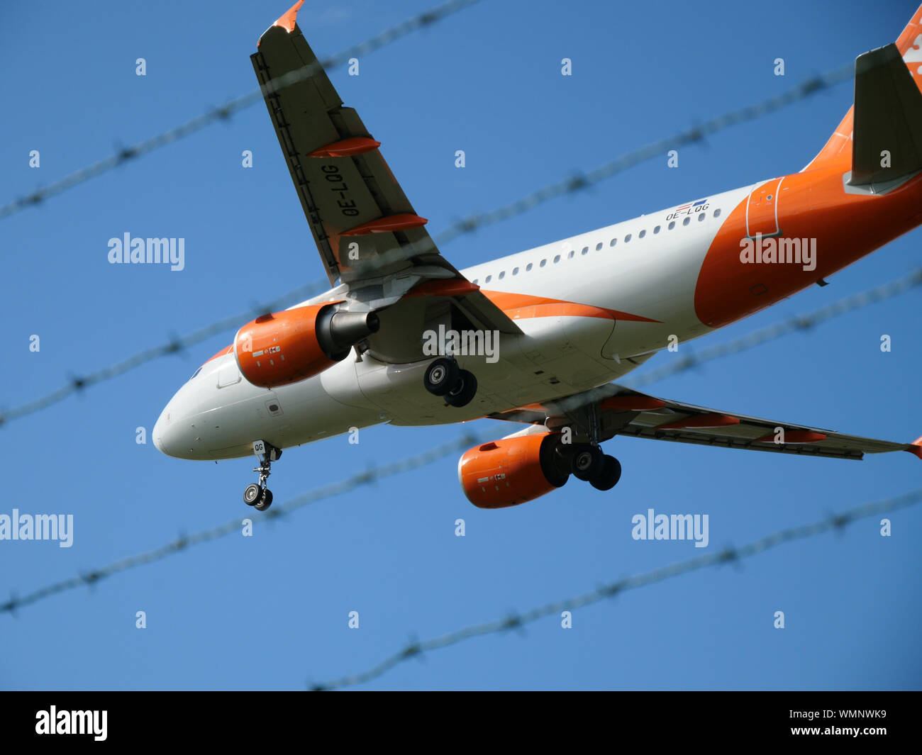 Easyjet airplane at Zürich airport Stock Photo