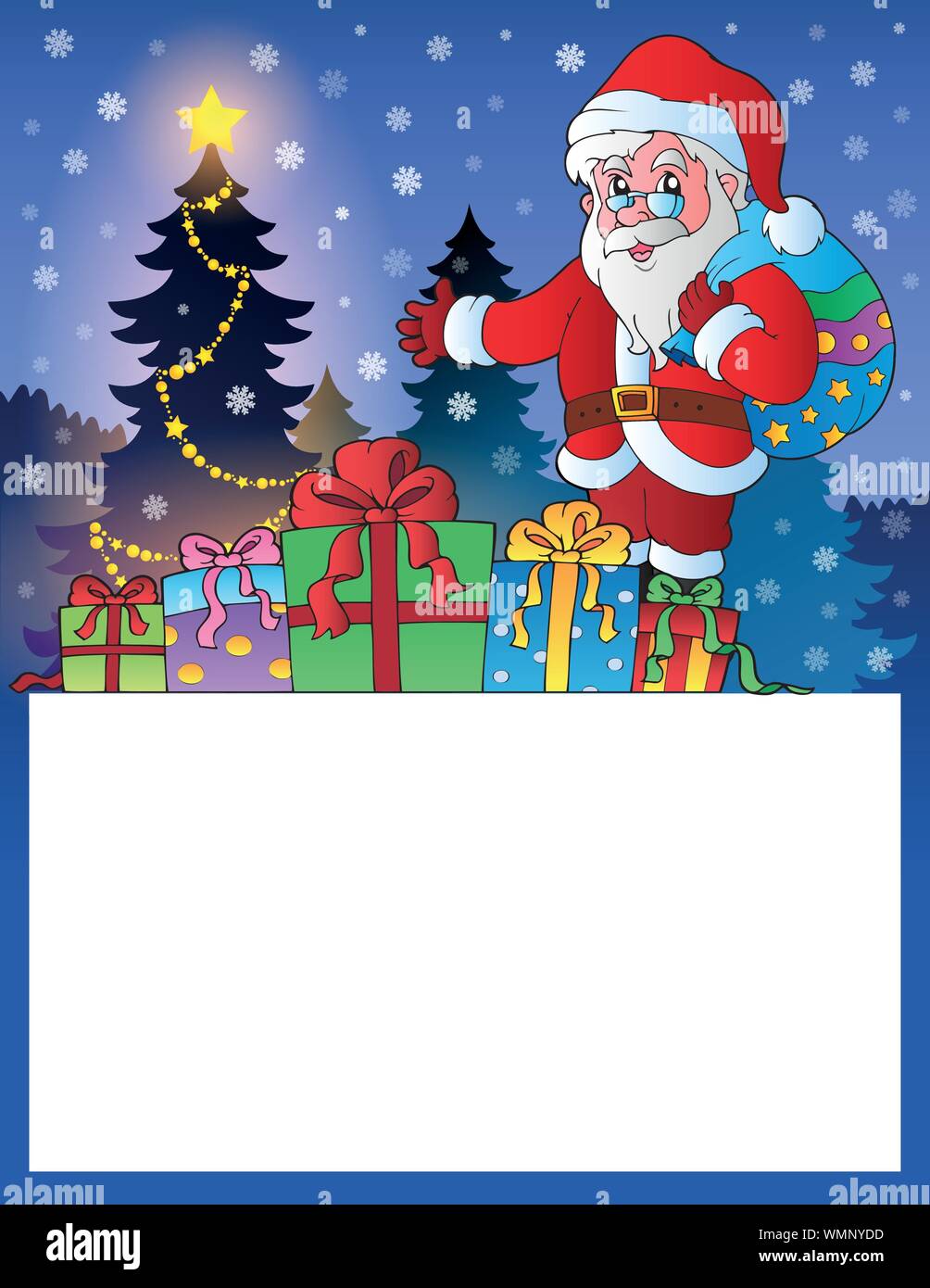 Small frame with Santa Claus 3 Stock Vector Image & Art - Alamy