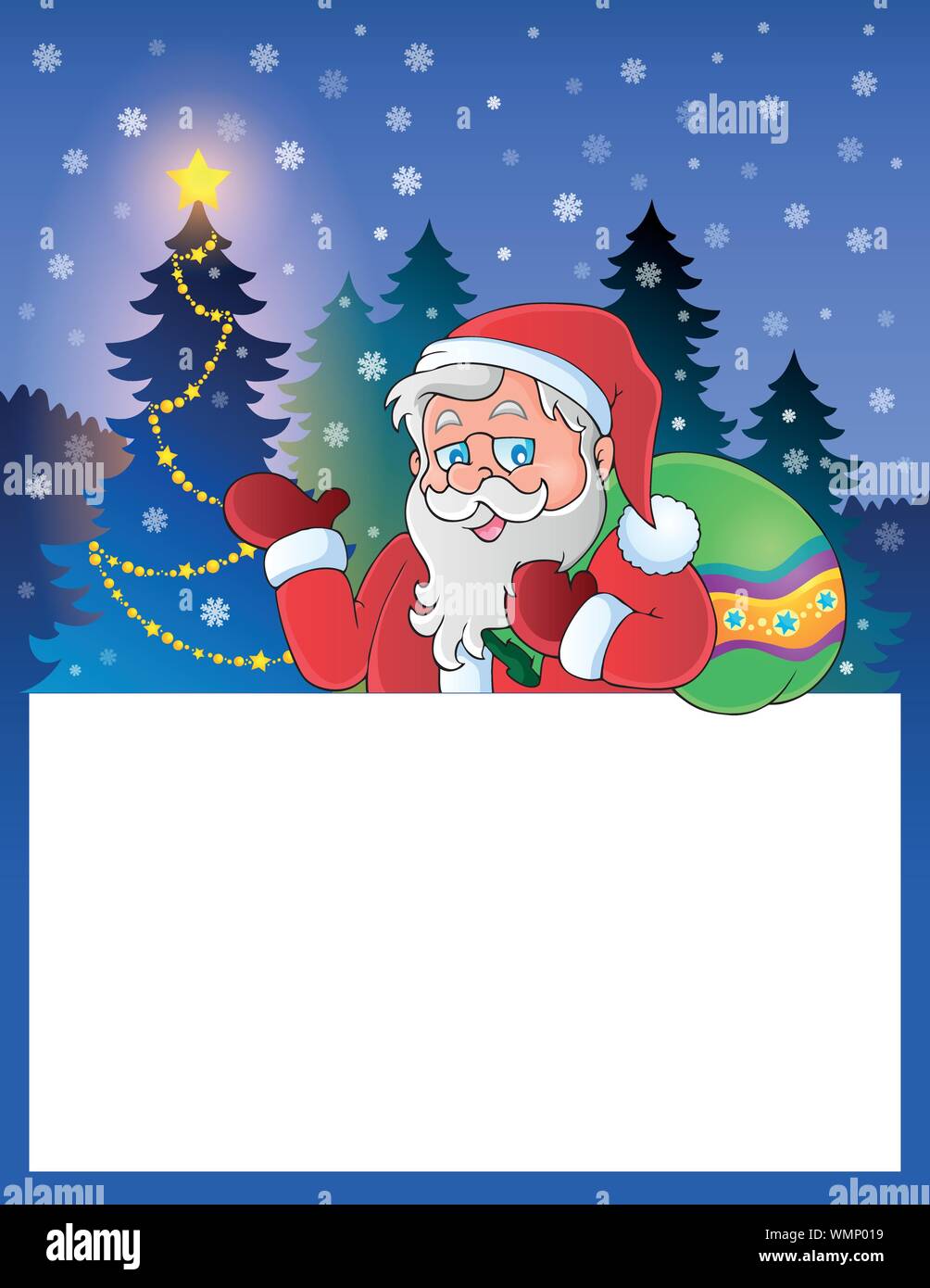 Small frame with Santa Claus 1 Stock Vector Image & Art - Alamy