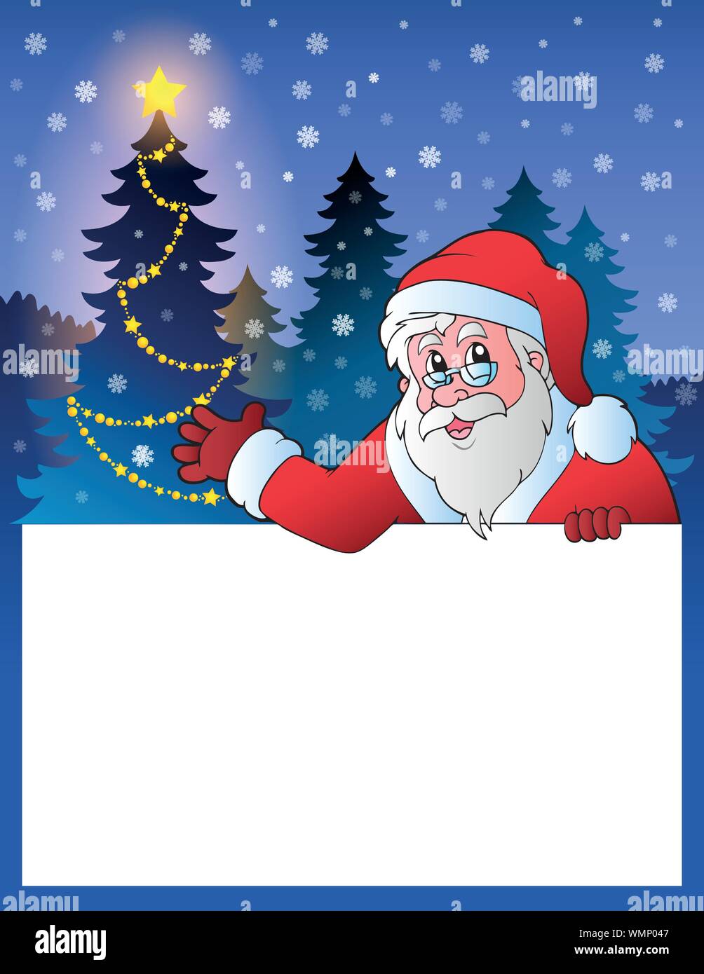 Small frame with Santa Claus 2 Stock Vector Image & Art - Alamy