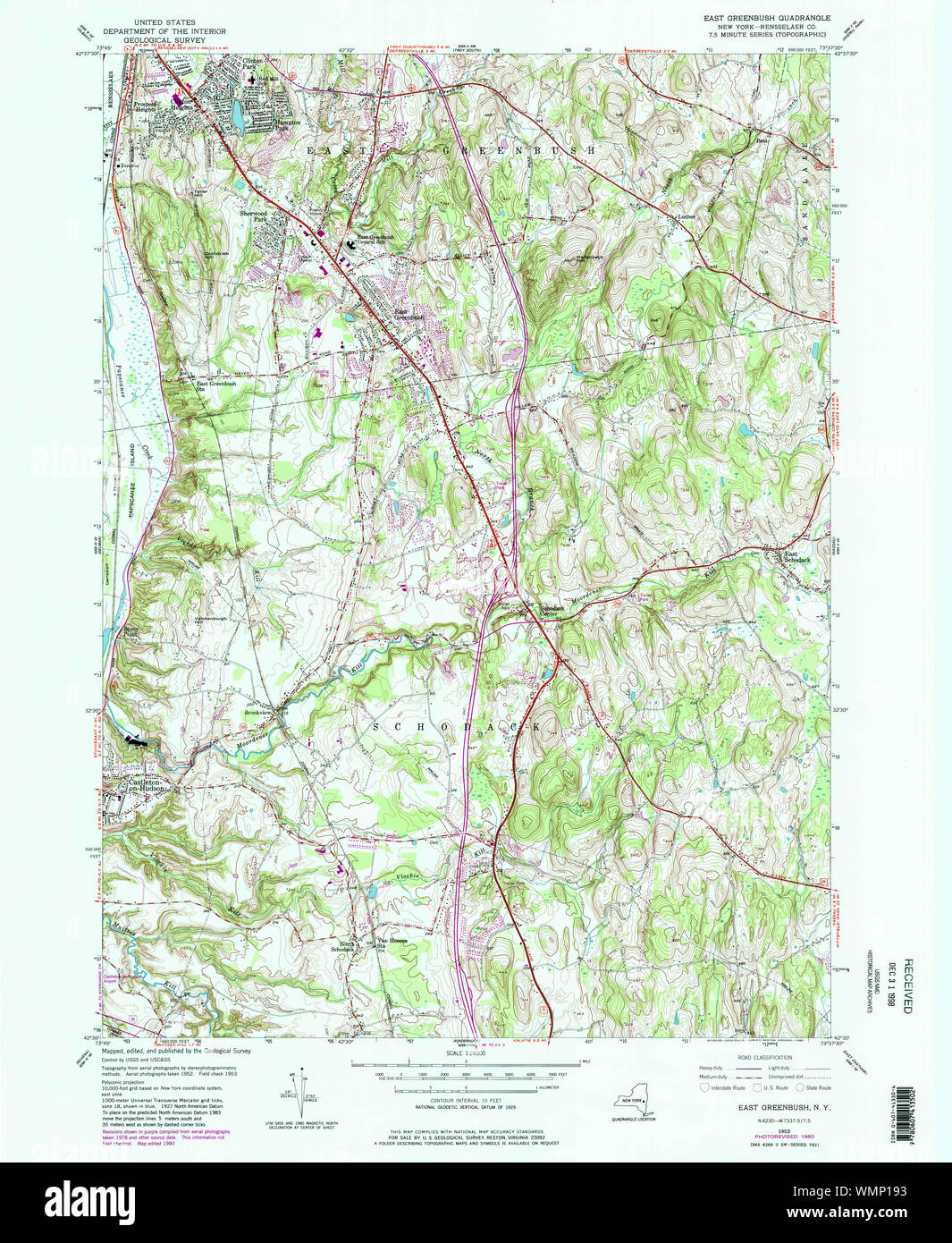 New York NY East Greenbush 138007 1953 24000 Restoration Stock Photo