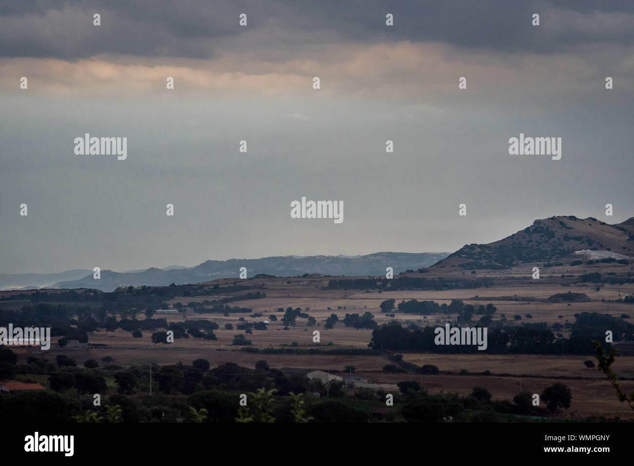 Bonnanaro, Sardinia, Italy. 22nd Aug, 2019. Landscape of the interior Sardinia, Italy. Credit: Jordi Boixareu/ZUMA Wire/Alamy Live News Stock Photo