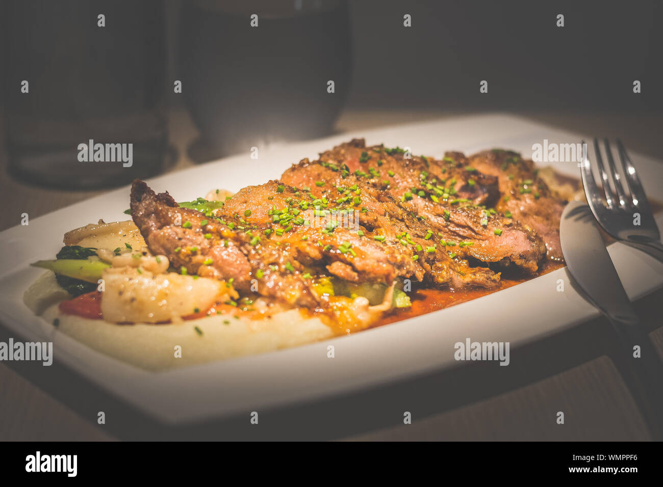 Grilled Iberico Pork Pluma Honey Glazed With Chef s Pick Of Daily 