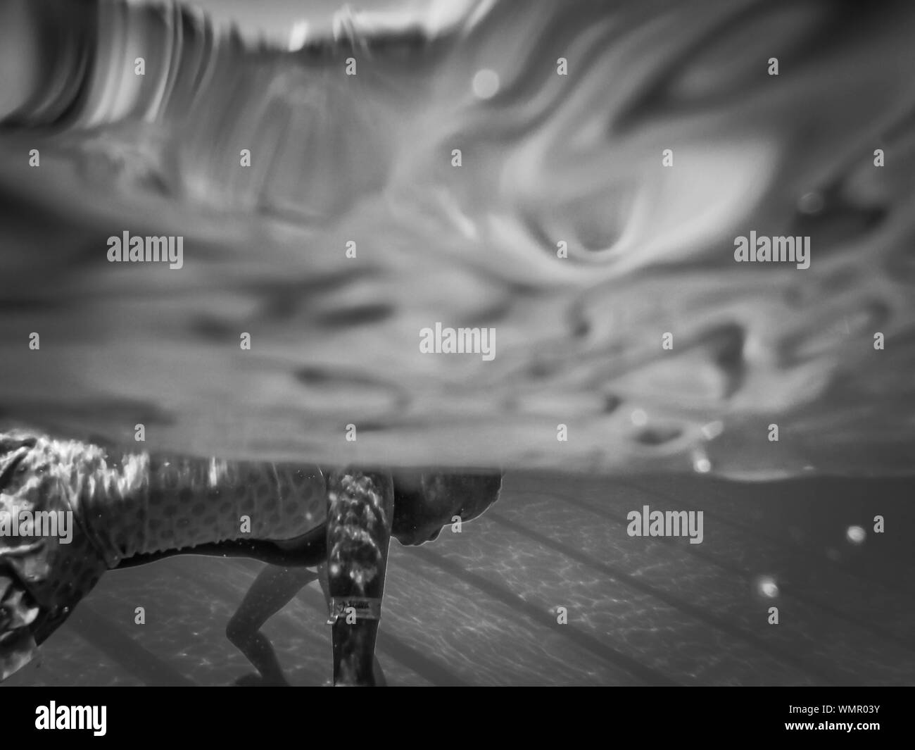 Adult underwater view Black and White Stock Photos & Images - Alamy