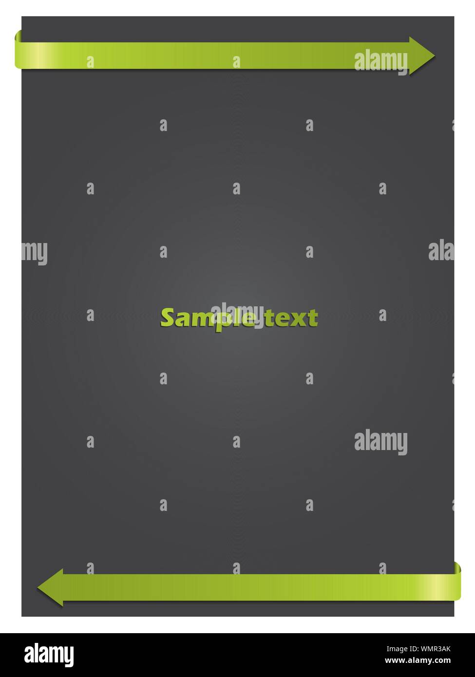 Green arrows on dark Stock Vector