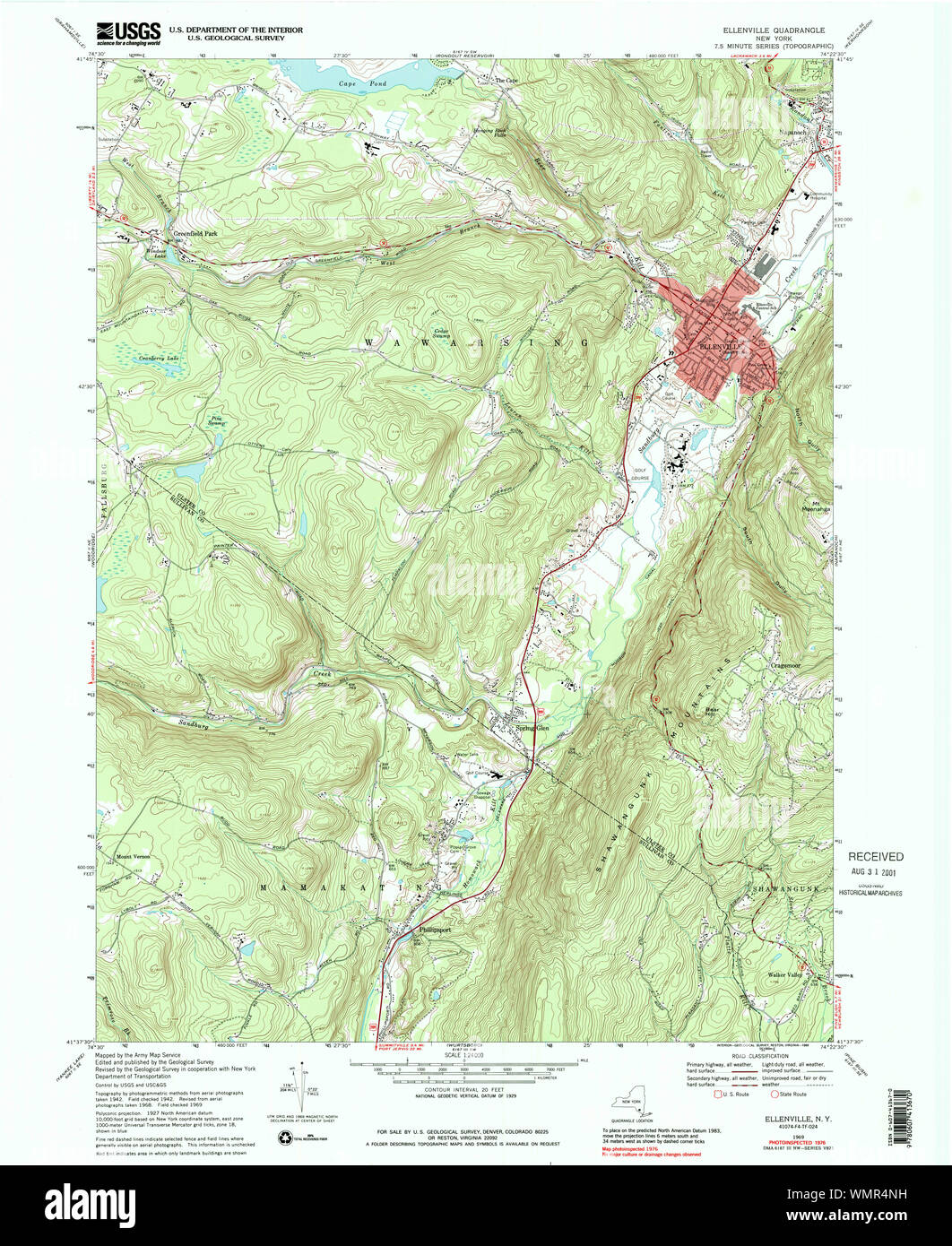 Map of ellenville hires stock photography and images Alamy