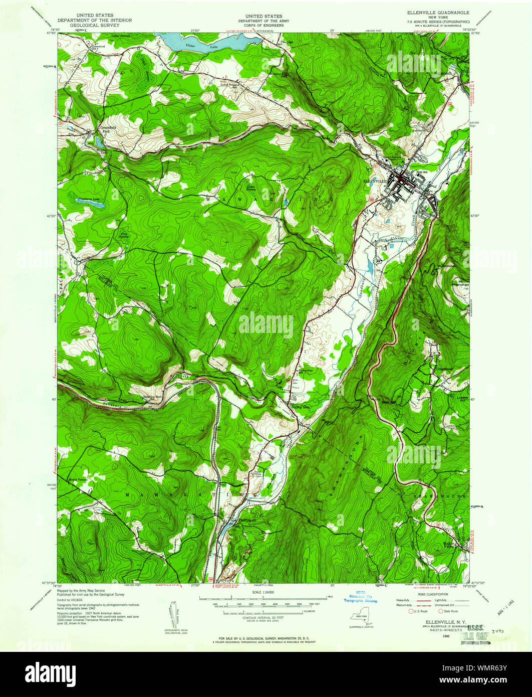 Map of ellenville hires stock photography and images Alamy