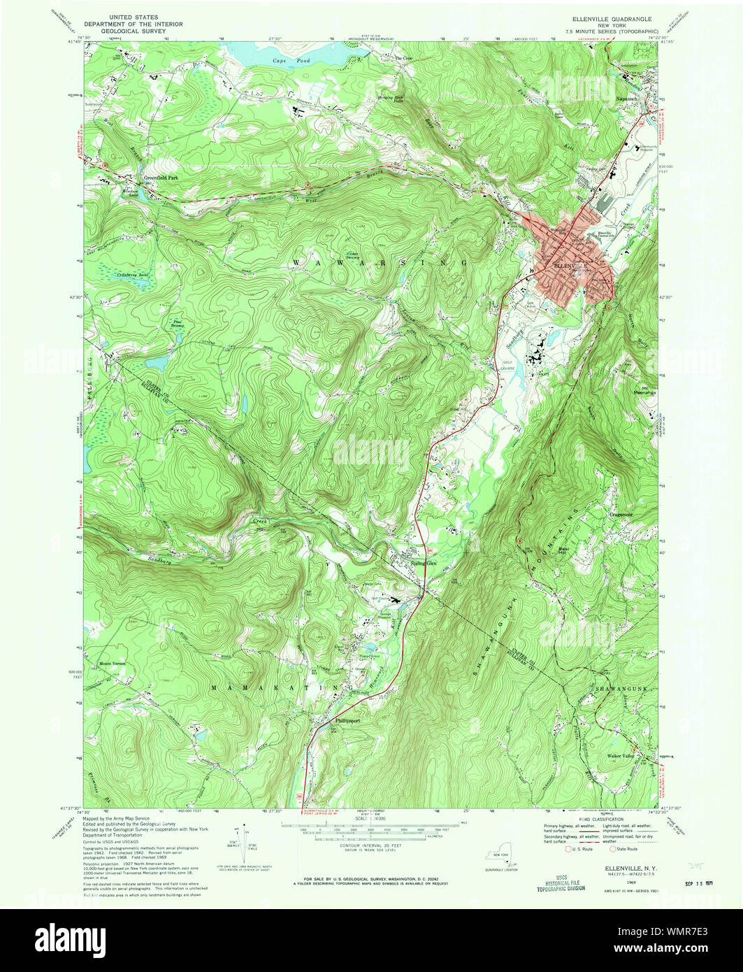 Map of ellenville hires stock photography and images Alamy