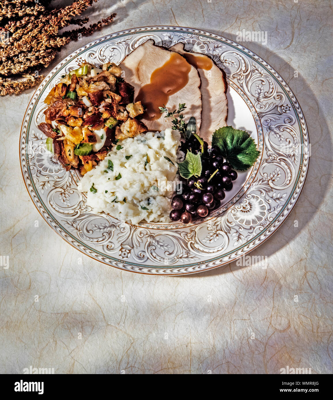 Turkey Dinner Stock Photo