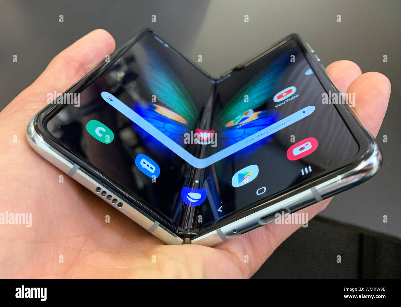 The updated Samsung Galaxy Fold, which is going on-sale in the UK on  September 18. The new device was shown-off at the IFA technology trade show  in Berlin Stock Photo - Alamy