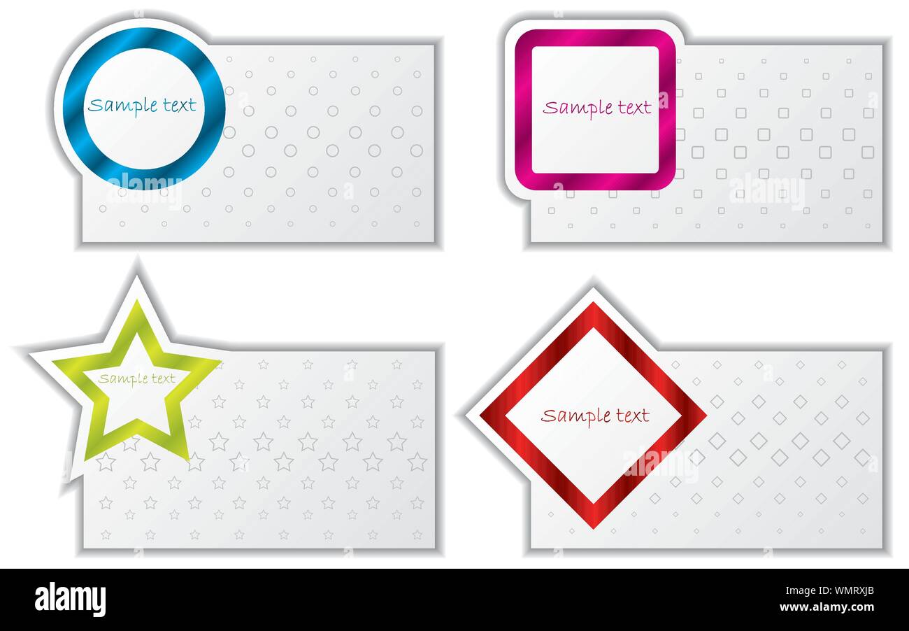 Abstract design business card set Stock Vector Image & Art - Alamy
